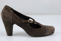 Туфлі на підборах ANGELO BERVICATO 37.5 р 24.8 см коричневий 4788