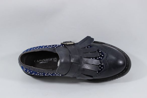 Туфлі жіночі монки Cafe Noir 35 р 23.5 см темно-синій 4939