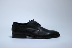 Туфлі чоловічі дербі Made in Italy 44 р 29.5 см чорні 9523