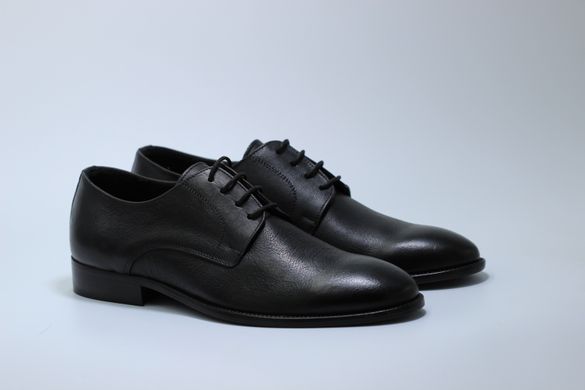 Туфлі чоловічі дербі Made in Italy 39 р 26.5 см чорні 9518