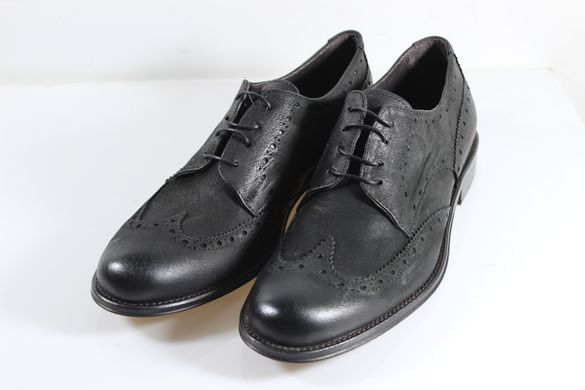Туфлі чоловічі броги prodotto Italia 2076м 29.5 см 44 р чорний 2076