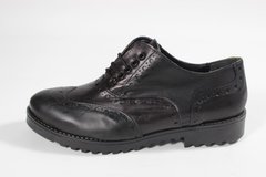Туфлі броги жіночі prodotto Italia 36 р 24 см чорний 1488