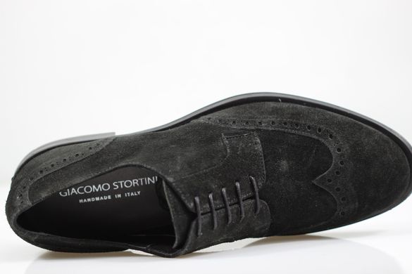 Туфли мужские броги Giacomo Stortini 41 р 27.5 см черный 4442