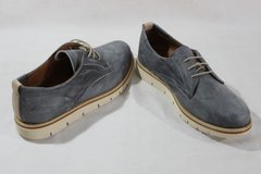 Туфлі чоловічі дербі prodotto Italia 0736м 28 см 42 р темно-сірий 0736