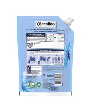 Концентрированный кондиционер для белья Coccolino Spring Air, 26 стирок, цена в упаковке, 600 мл