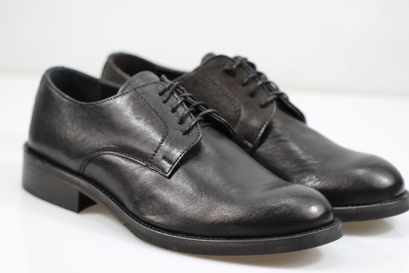 Туфлі чоловічі дербі prodotto Italia 4444M 41 р 27.5 см чорний 4444