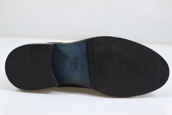 Туфлі чоловічі дербі prodotto Italia 4444M 41 р 27.5 см чорний 4444