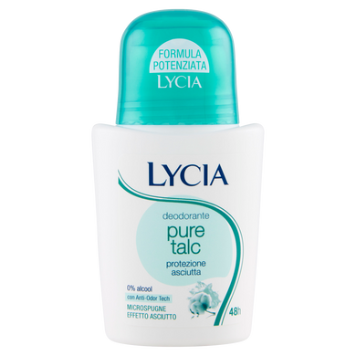 Дезодорант роліковий Lycia deodorante pure talc 48H 50 мл