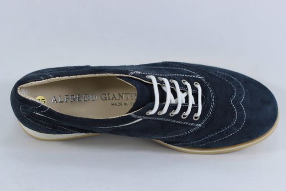 Туфли женские броги Alfredo Giantin 5953M 41 р 26.5 см темно-синий 5954