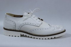 Туфлі жіночі броги Made in Italy 38 р 25 см Білий 4948