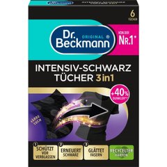 Серветки для відновлення чорного кольору Dr. Beckmann 3 in 1 6 шт