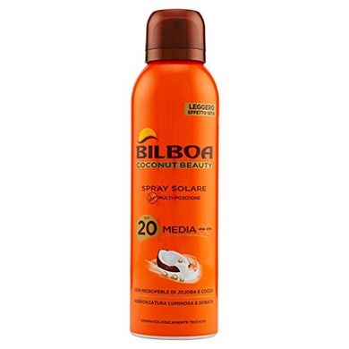 Спрей для загара Bilboa Coconut Beauty Spray Solare Multi-Posizione, SPF 20-150 мл