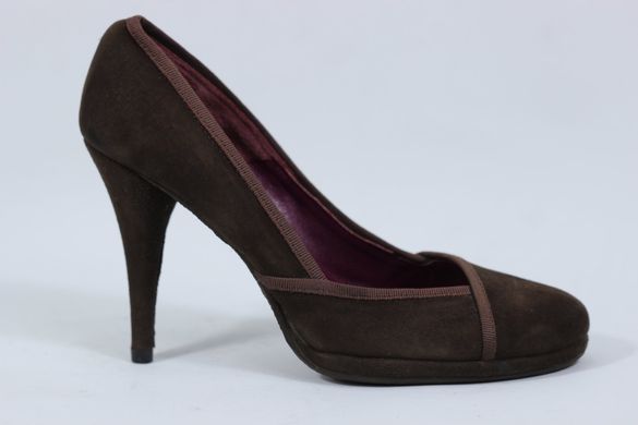 Туфлі на підборах cristian daniel 35 р 23.5 см темно-коричневий 0028