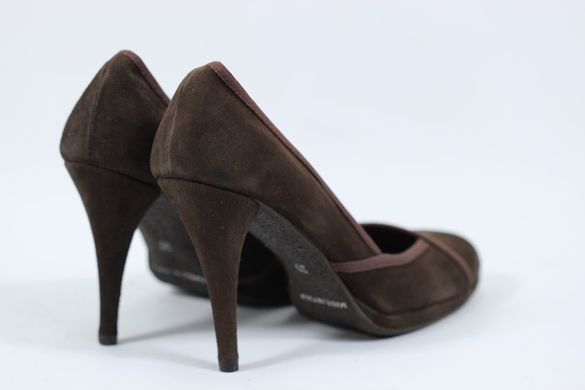 Туфлі на підборах cristian daniel 35 р 23.5 см темно-коричневий 0028