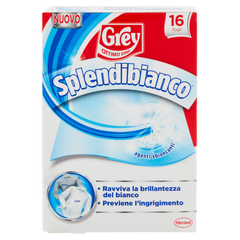 Салфетки для прання білих речей GREY Splendibianco 16 шт