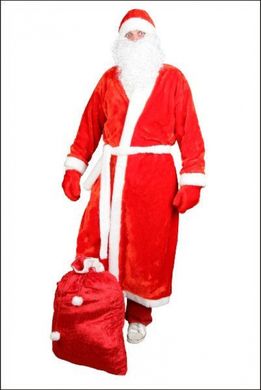 костюм Діда Мороза червоний хутро, 50 р, 250 грн