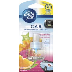 Освіжувач повітря для автомобіля Fresh AmbiPur Tropical Fruit запаска 7мл