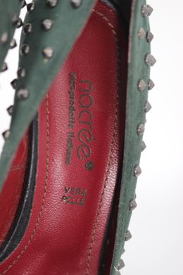 Туфлі на підборах NACREE 35 р 23.5 см темно-зелений 0041