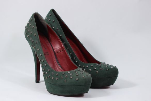 Туфлі на підборах NACREE 35 р 23.5 см темно-зелений 0041