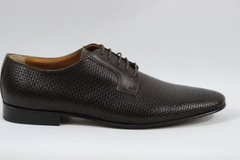 Туфлі чоловічі дербі prodotto Italia 43 р 29 см темно-коричневий 4917