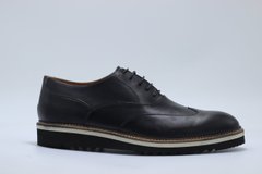 Туфлі чоловічі оксфорди Sorrentino 46 р 31 см чорні 7580
