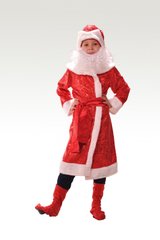 костюм Новий Рік червоний, 134-140см, 200 грн