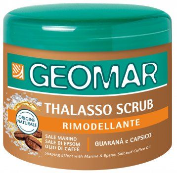 Скраб для тіла Geomar Body Thalasso ремоделювальний з морською сіллю і кавою 600 г