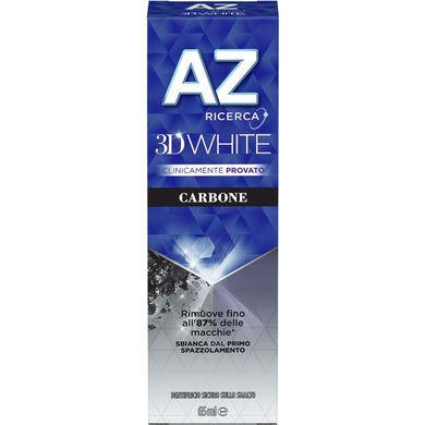 Зубна паста AZ 3D WHITE CARBONE 65 ML