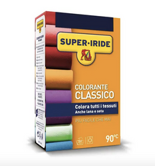 Фарба для фарбування тканин SUPER IRIDE BLU для ручного та машинного забарвлення 2 пакети по 15 г