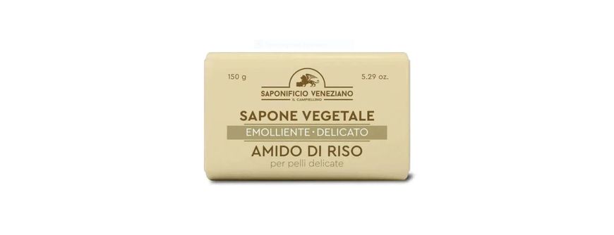 Мыло натуральное Sapone Vegetale Amido di Riso (Per Pelly Decilate) 150 г