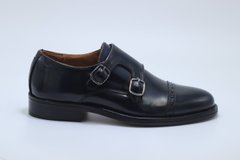 Туфлі чоловічі монки ARTIGIANI CONTEMPORANEO 39 р 26.5 см темно-сині 7586