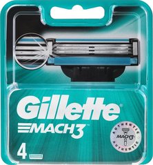 Запаски для бритвы GILLETTE MACH3 4шт