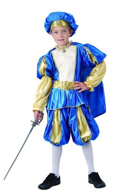 костюм Принца голубий, M 128-134см