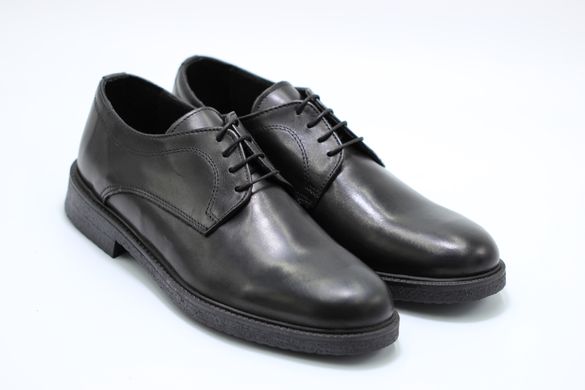 Туфлі чоловічі дербі Made in Italy 42 р. 28.5 см чорні 8135