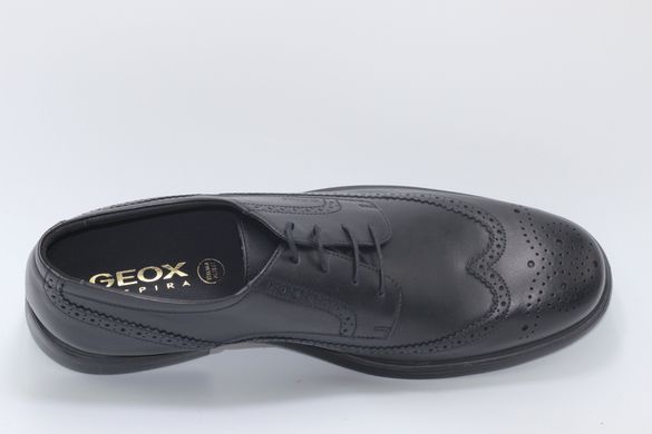 Туфлі чоловічі броги GEOX DUBLIN 45 р 31 см чорні 7542