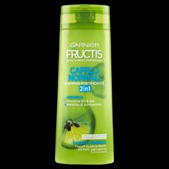Шампунь Garnier Fructis для нормального волосся 2в1, активний фруктовий концентрат, сильне, блискуче волосся, 250 мл.
