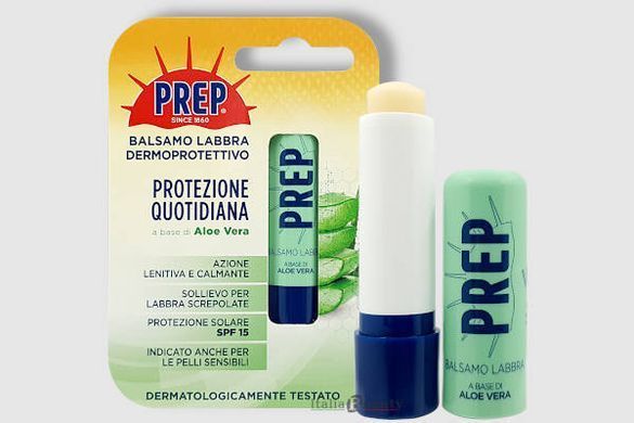 PREP БАЛЬЗАМ ДЛЯ ГУБ СТІК АЛОЕ ВІРА SPF15 ДЛЯ ЧУТЛИВОЇ ШКІРИ