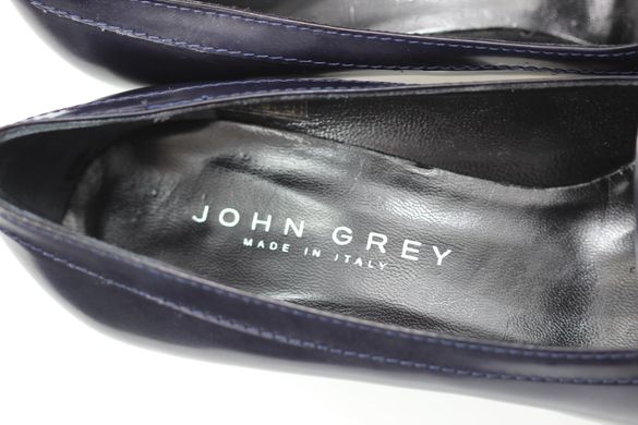 Туфли на каблуке JOHN GREY 38 р 25 см темно-синий 4784
