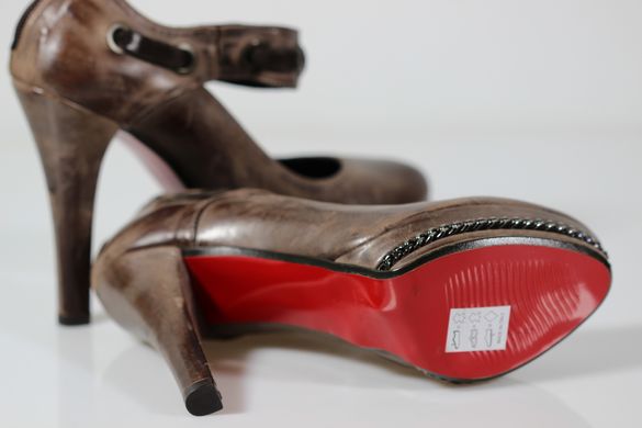 Туфли женские prodotto Italia 37 р 24.5 см темно-коричневый 4193