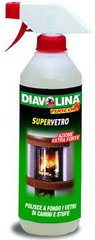 Diavolina SuperVetro специальное моющее средство для стекол печей и каминов 500 мл.