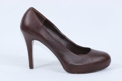 Туфли на каблуке lavorazione Artigionale 35 р 23.5 см темно-коричневый 0010