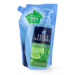 Мыло жидкое запаска PAGLIERI - Felce Azzurra Liquid-Soap Mint & Lime антибактериальное 500мл