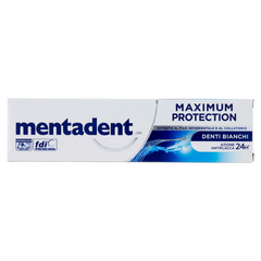 Зубна паста Mentadent Maximum Protection Denti Bianchi захист білих зубів 75 ml