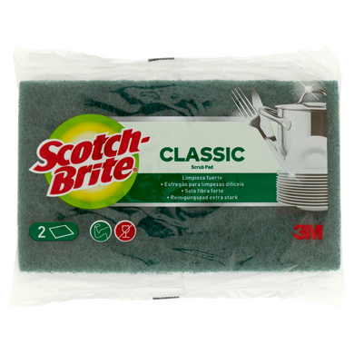 Губка для посуди Scotch-Brite Classic Scrub 2шт