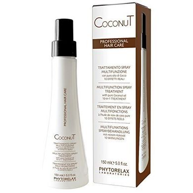 Спрей с кокосовым маслом Phytorelax Coconut Silk Oil Spray увлажняет сухие и поврежденные волосы 150 мл