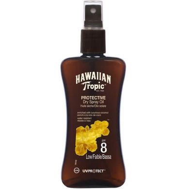 Масло спрей для загара Hawaiian Tropic Protective Dry Spray Oil Spf8 200 мл