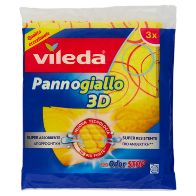 Серветки універсальні Pannogiallo 3D Vileda 3 шт