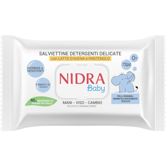 NIDRA BABY 72 нежные очистительные салфетки для рук, лица и пеленок