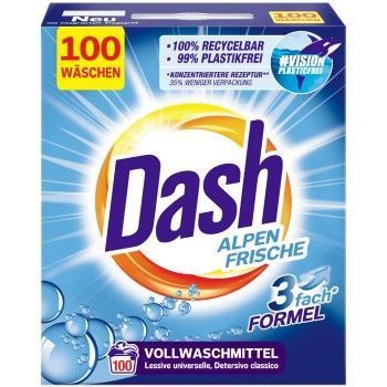 Порошок для прання універсальний Dash Alpen Frische  100 прань 6 кг