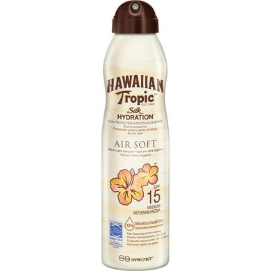 Сонцезахисний спрей Hawaiian Tropic Silk Hydration Air Soft Spf-15 ультралегкий 180 мл